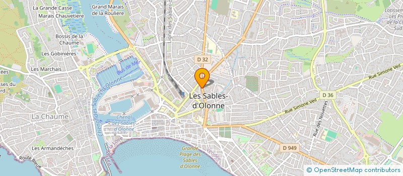 localisation de l'entreprise SCI ST PIERRE à LES SABLES D'OLONNE