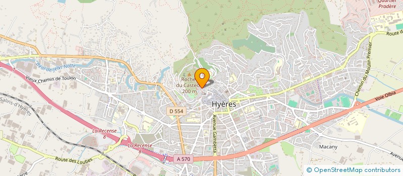 localisation de l'entreprise SCI ST PIERRE à HYERES