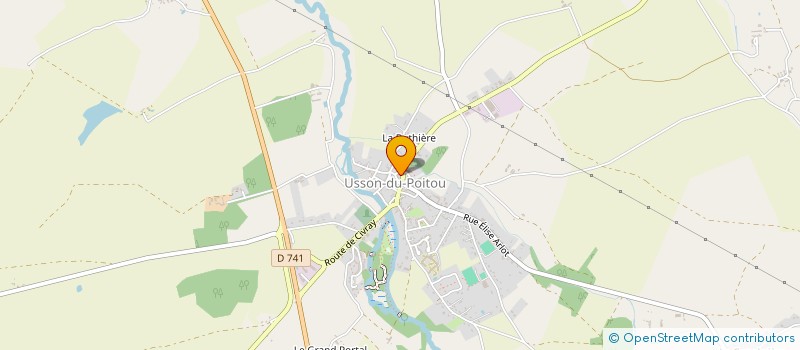 localisation de l'entreprise SCI ST PIERRE  USSON-DU-POITOU