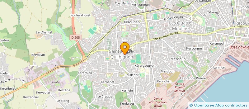 localisation de l'entreprise SCI ST PIERRE QUILBIGNON  BREST