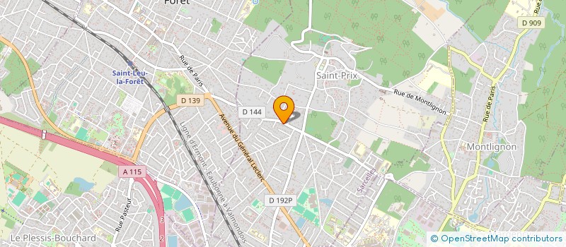 localisation de l'entreprise SCI ST PRIX INVESTISSEMENT à SAINT-PRIX