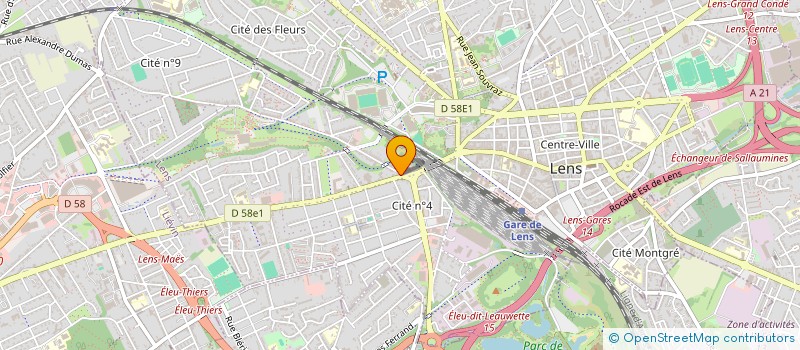 localisation de l'entreprise SCI ST PRY  LENS