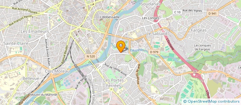 localisation de l'entreprise SCI ST ROCH à LIMOGES