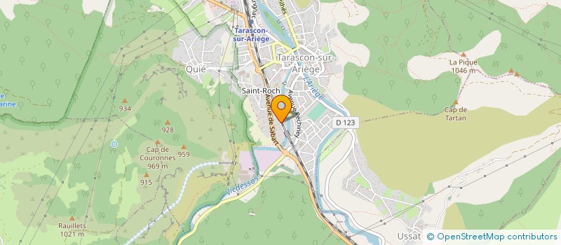 localisation de l'entreprise SCI ST ROCH à TARASCON-SUR-ARIEGE