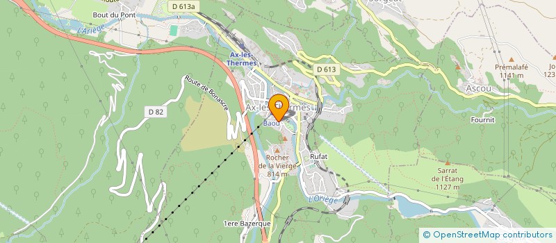 localisation de l'entreprise SCI ST ROCH à AX-LES-THERMES