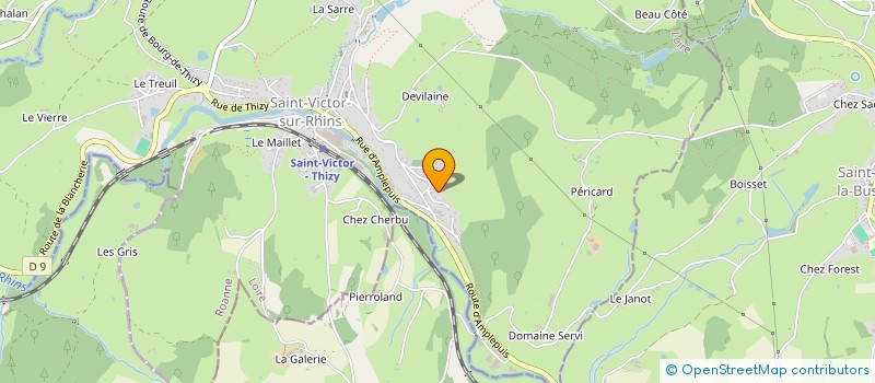 localisation de l'entreprise SCI ST ROCK  SAINT-VICTOR-SUR-RHINS