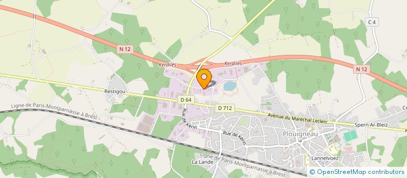 localisation de l'entreprise SCI ST-SAMSON  PLOUIGNEAU