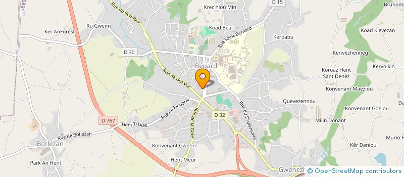 localisation de l'entreprise SCI ST SAUVEUR  BEGARD