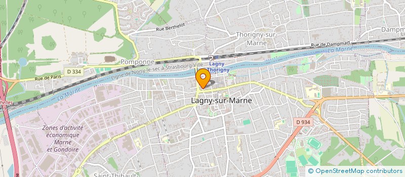 localisation de l'entreprise SCI ST SAUVEUR  LAGNY-SUR-MARNE