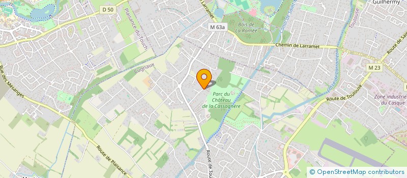 localisation de l'entreprise SCI ST SAUVEUR ROQUESSUDES  CUGNAUX