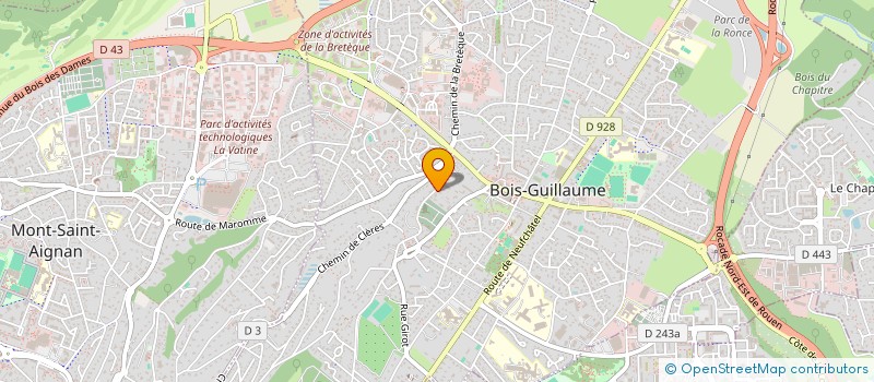 localisation de l'entreprise SCI ST SEVER à BOIS-GUILLAUME