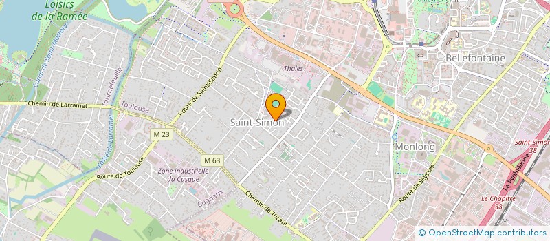 localisation de l'entreprise SCI ST SIMON à TOULOUSE