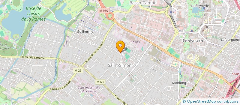 localisation de l'entreprise SCI ST SIMON PEYROUSE à TOULOUSE