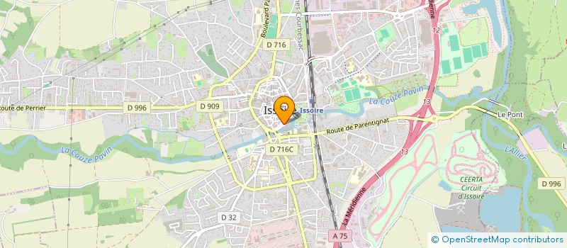 localisation de l'entreprise SCI ST-TCB  ISSOIRE