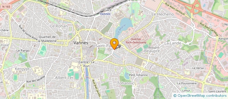 localisation de l'entreprise SCI ST TRO à VANNES