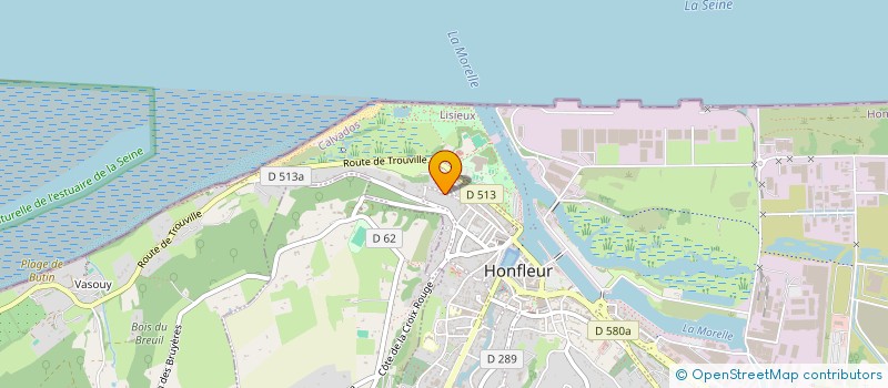localisation de l'entreprise SCI ST TROPEZ DES CARAIBES à HONFLEUR