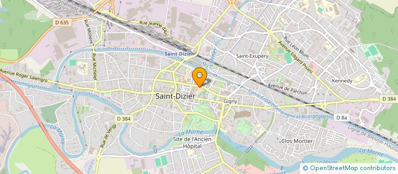 localisation de l'entreprise SCI ST URBAIN à SAINT-DIZIER