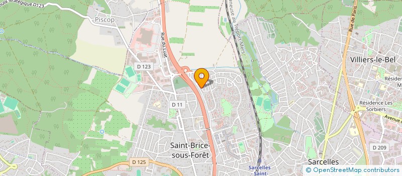 localisation de l'entreprise SCI ST-VICTOR à SAINT-BRICE-SOUS-FORET