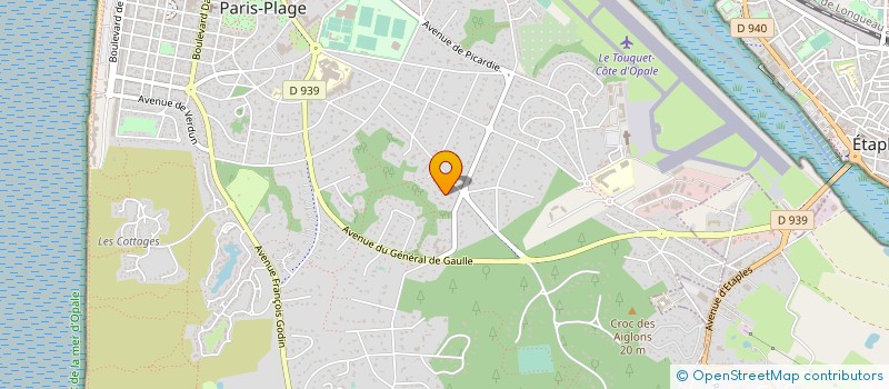 localisation de l'entreprise SCI ST VINCENT à LE TOUQUET-PARIS-PLAGE