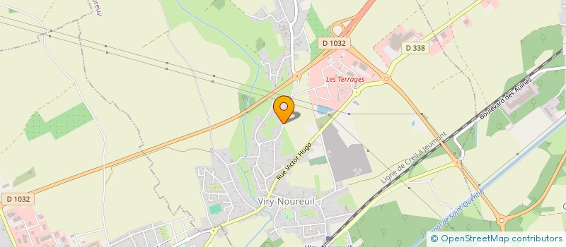 localisation de l'entreprise SCI ST VINCENT  VIRY-NOUREUIL