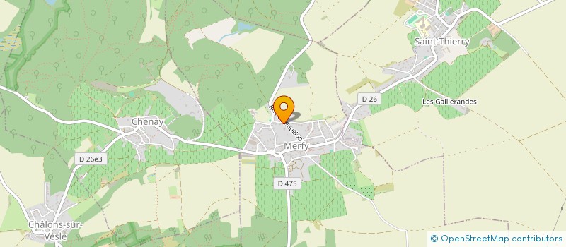 localisation de l'entreprise SCI ST VINCENT  MERFY