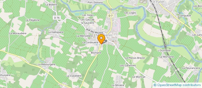 localisation de l'entreprise SCI ST VINCENT DE PAUL  MONNIERES