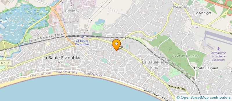 localisation de l'entreprise SCI ST YVES à LA BAULE-ESCOUBLAC