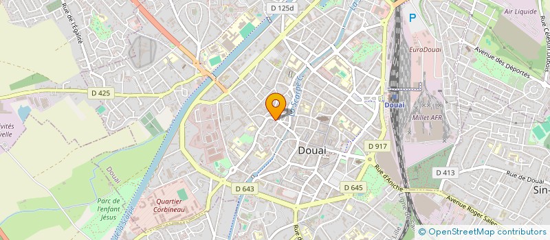 localisation de l'entreprise SCI ST YVES à DOUAI