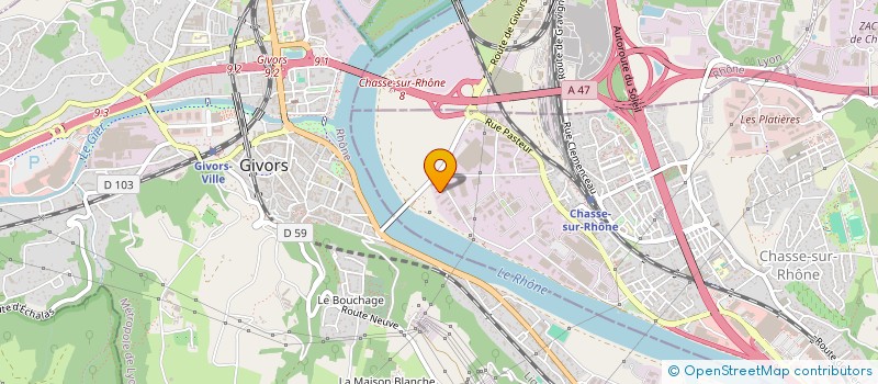 localisation de l'entreprise SCI ST2L  CHASSE-SUR-RHONE