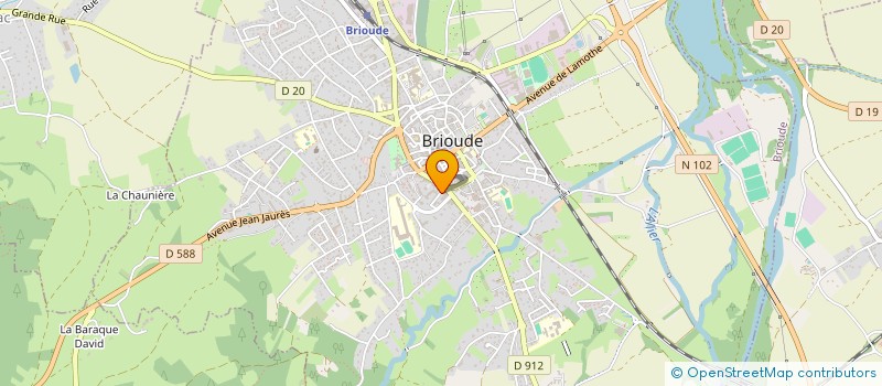 localisation de l'entreprise SCI ST2R IMMO  BRIOUDE