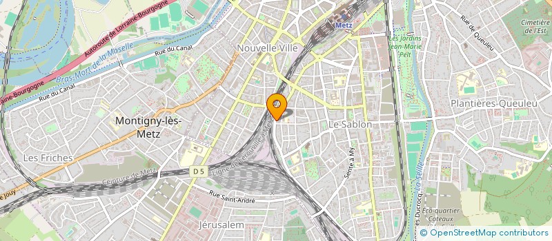 localisation de l'entreprise SCI STA2M  METZ