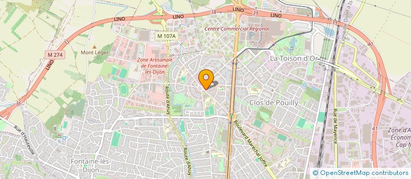 localisation de l'entreprise SCI STAB à DIJON