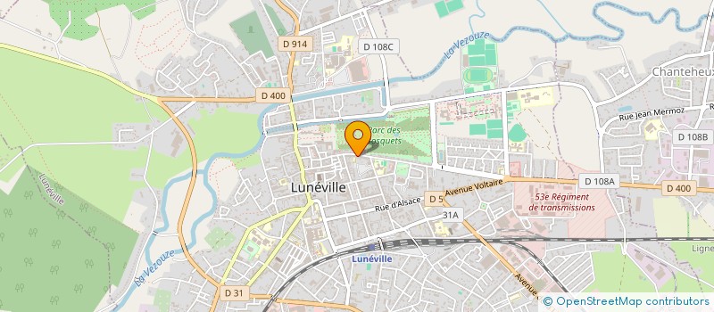 localisation de l'entreprise SCI STACAVIA  LUNEVILLE