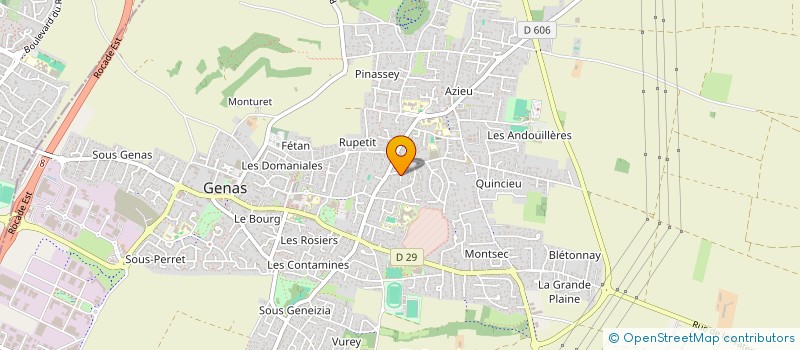 localisation de l'entreprise SCI STACY  GENAS