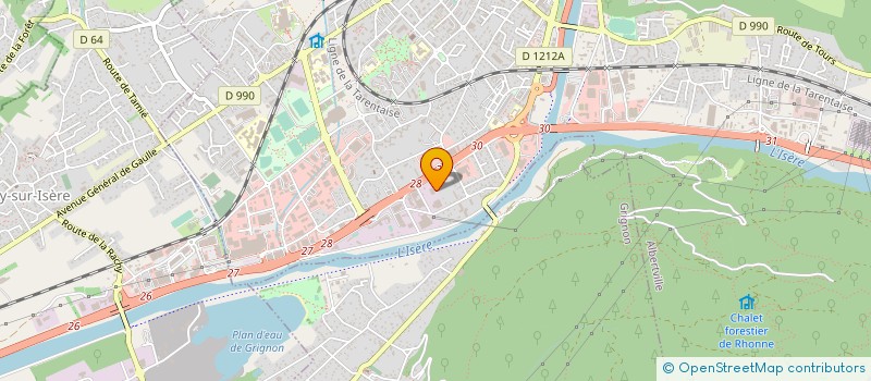 localisation de l'entreprise SCI STAELEN - PERROTTET à ALBERTVILLE