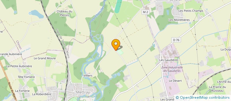 localisation de l'entreprise SCI STAF 44  METTRAY