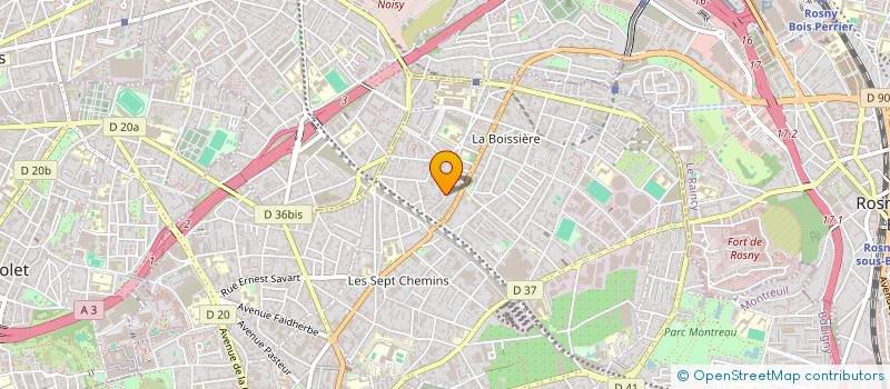 localisation de l'entreprise SCI STAF à MONTREUIL