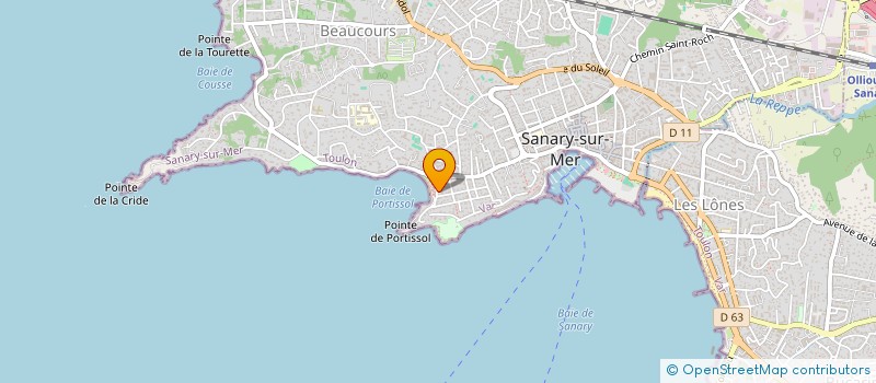 localisation de l'entreprise SCI STAFF à SANARY-SUR-MER