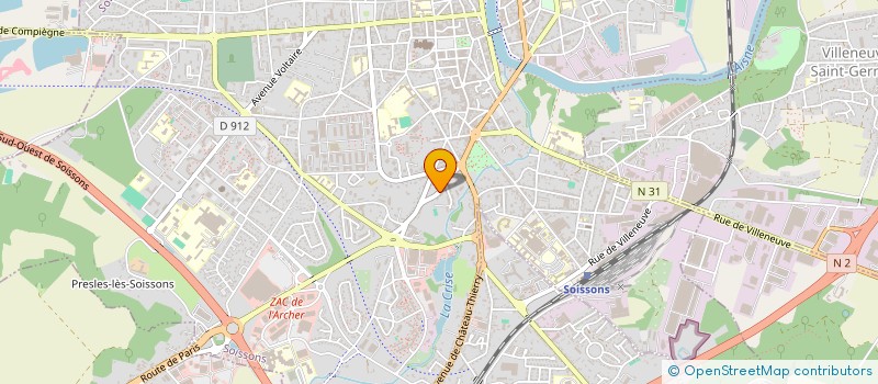 localisation de l'entreprise SCI STAIKOS à SOISSONS