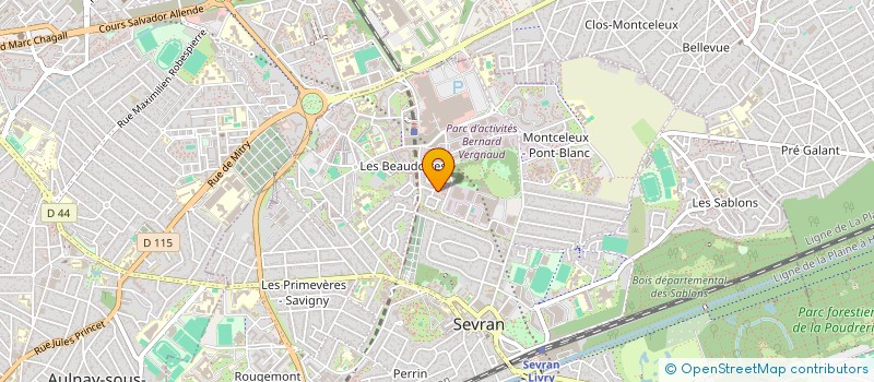 localisation de l'entreprise SCI STAINS à SEVRAN