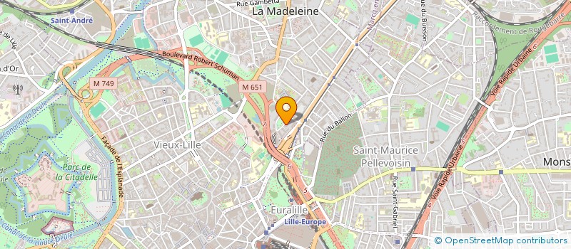 localisation de l'entreprise SCI STAINS LE PARC  LA MADELEINE