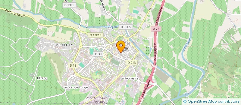 localisation de l'entreprise SCI STAIS  PEZENAS