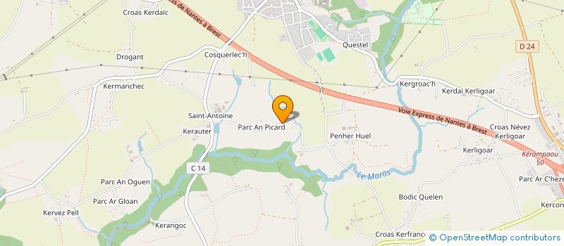 localisation de l'entreprise SCI STAJOR  MELGVEN