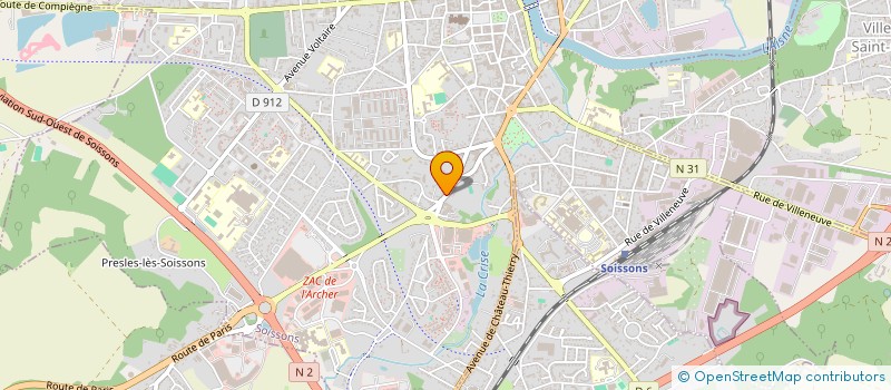 localisation de l'entreprise SCI STALARVIFE à SOISSONS