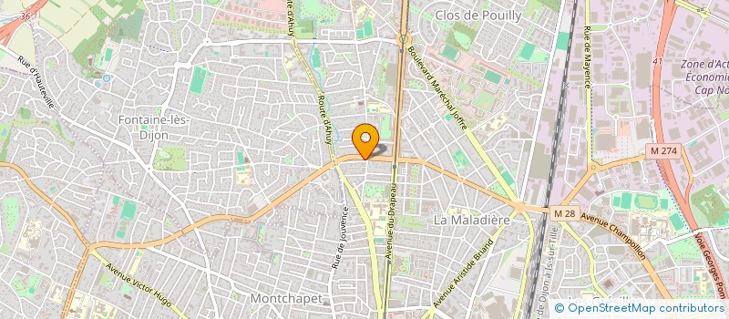 localisation de l'entreprise SCI STALINGRAD à DIJON