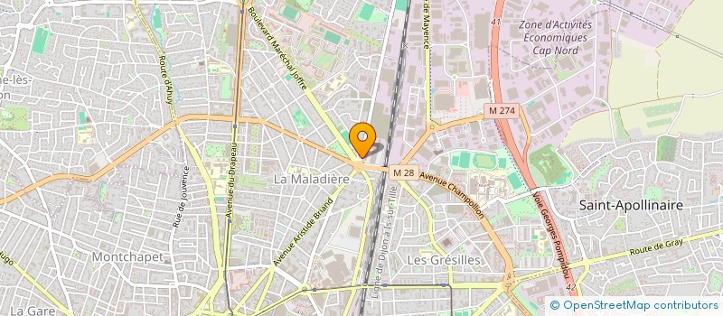 localisation de l'entreprise SCI STALINGRAD à DIJON