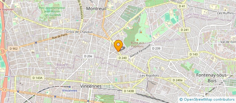 localisation de l'entreprise SCI STALINGRAD à MONTREUIL