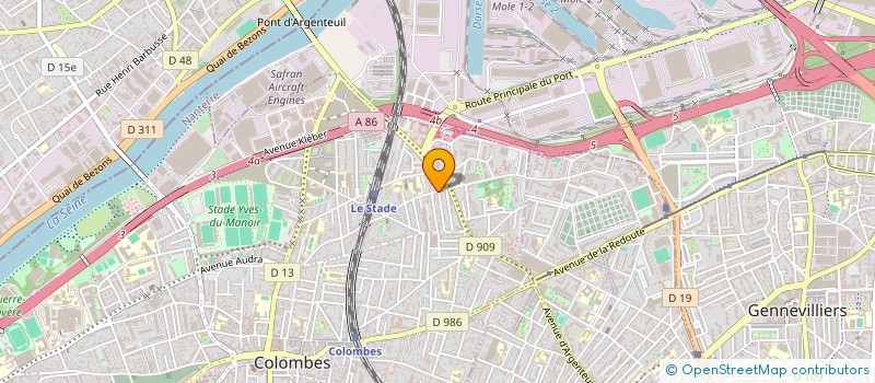 localisation de l'entreprise SCI STALINGRAD  COLOMBES