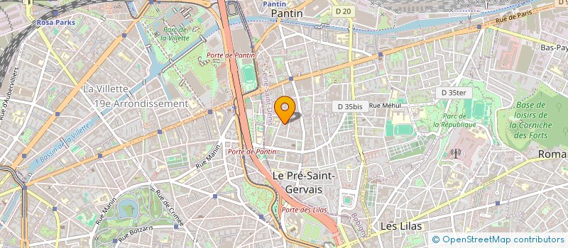 localisation de l'entreprise SCI STALINGRAD à LE PRE-SAINT-GERVAIS