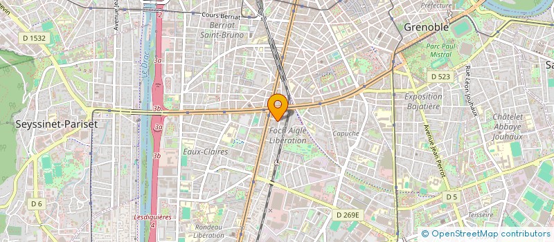 localisation de l'entreprise SCI STALINGRAD LA CAPUCHE à GRENOBLE